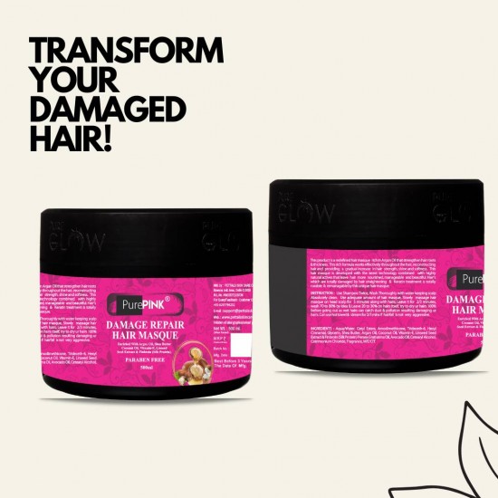 PurePINK Damage Repair Hair Masque (500 ML)